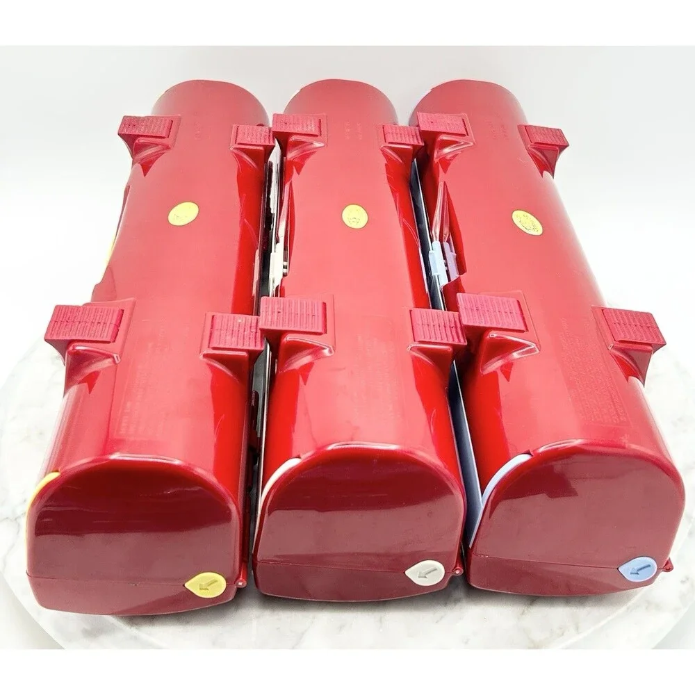 WrapMaster Plastic Wrap Paper Foil Dispensers Lot/Set of 3 GUC! RED